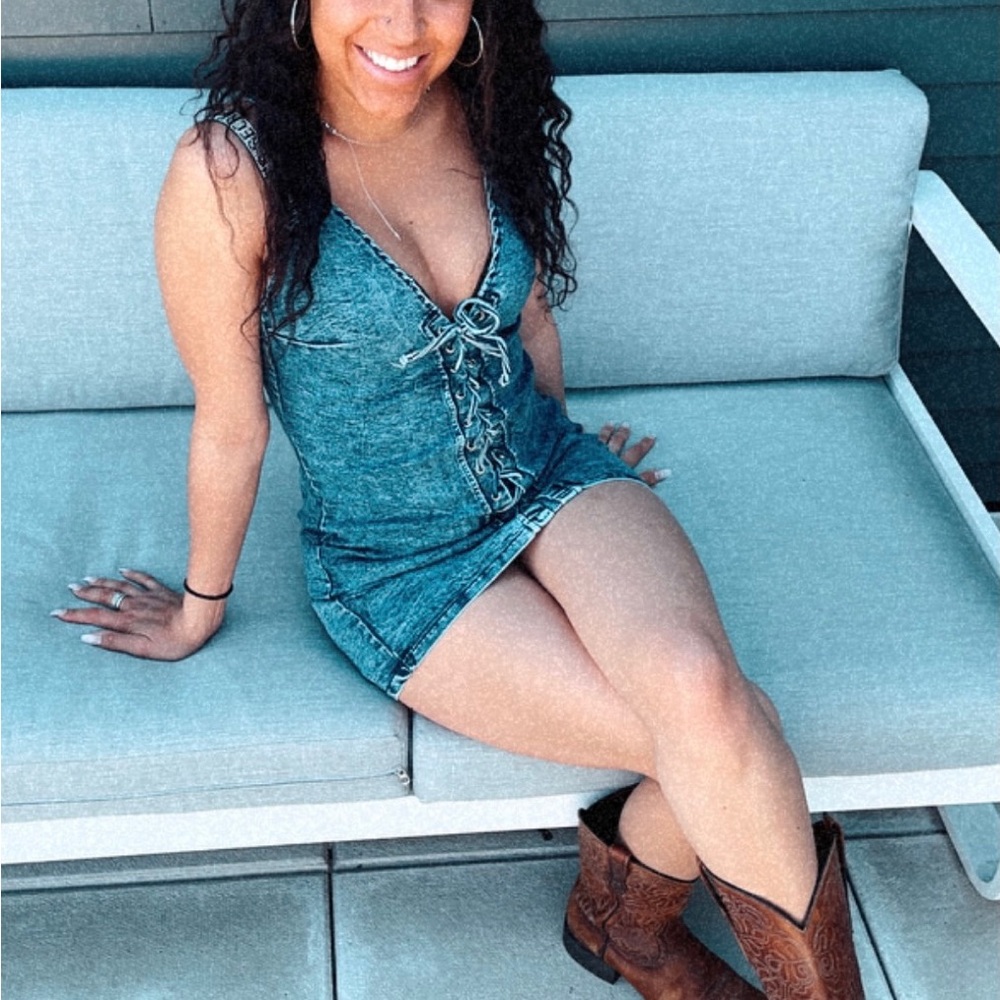 Small denim dress